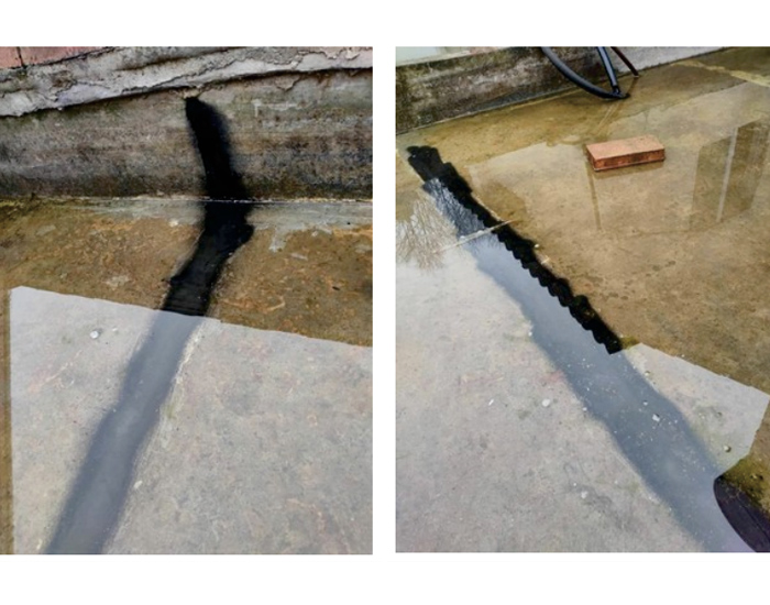 常見蓄水的樓頂，用三元乙丙橡膠防水涂料，完美修復(fù)